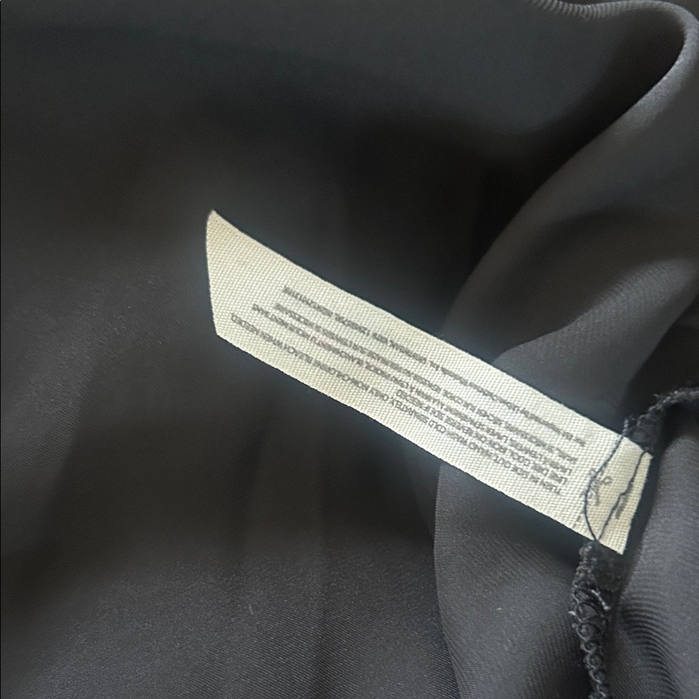 Intimately Free People Black Women's Silky Satin Button-Front Blouse Size Large - Picture 10 of 10